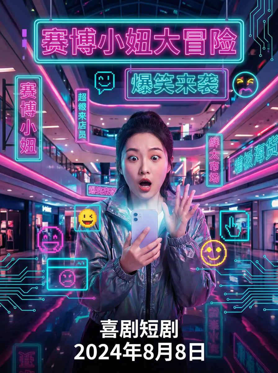 3d 肉蒲完整版 搞笑喜剧短剧 - 赛博小妞大冒险海报